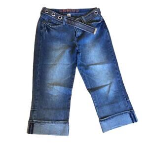 Nine Don't Eight denim Cropped Capri pants sz 10